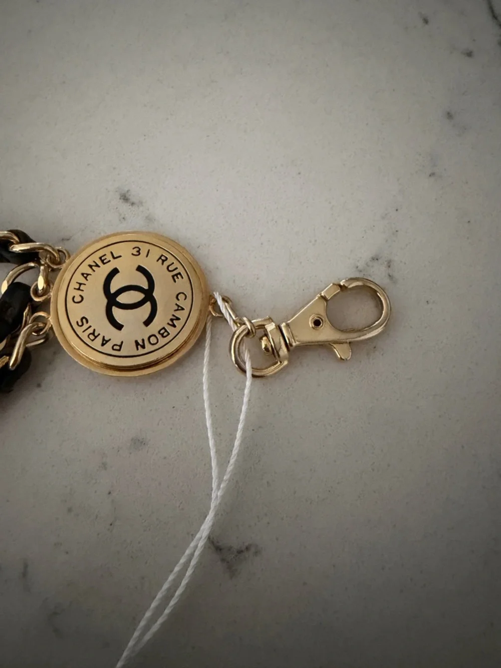 Chanel 31 Rue Cambon Medallion Belt Vintage Three strand fits up to 32 waist